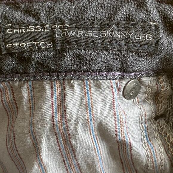Marc Jacobs Charcoal Grey Chrissie Low Rise Skinny Jeans Denim NWT - Picture 14 of 16
